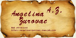 Angelina Zurovac vizit kartica